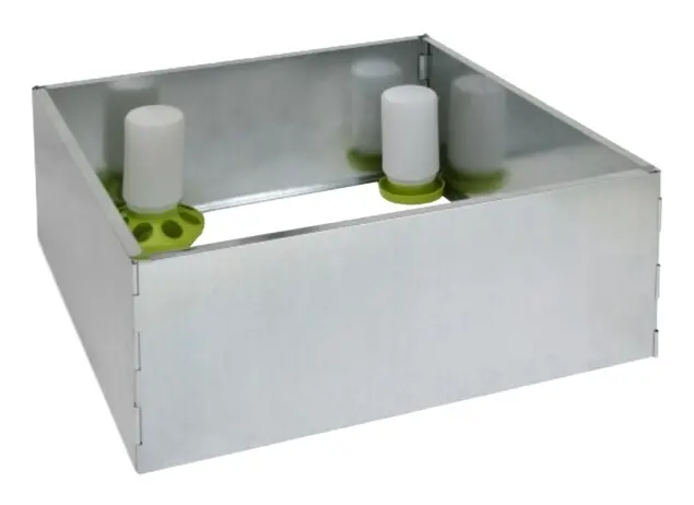 Poultry chick brooding pen galvanised