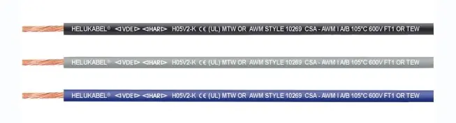 Helukabel 69842-152 Tråd H05V2-K 1 x 0,75 mm² Orange/Vit 152 m