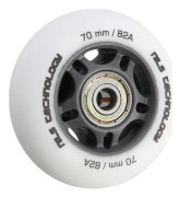 NILS Extreme PU 70x24 82A MATTE WHITE (4 st) + ABEC-9 (8 st) NILS EXTREME SET