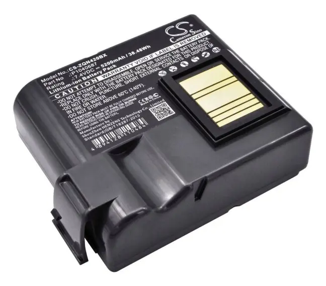 Beltrona BELZQN420BX Printer battery 7.4 V 5200 mAh Ersätter originalbatteri P1040687, P1050667-016