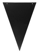 Securit FB-FLAG, 450 x 300 mm, Melamin, Harts, Kardborreband, Svart
