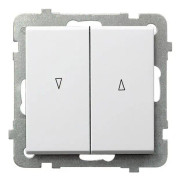 Ospel LP-7RB/m/00, Vit, IP20, 250 V, 10 A, 71 mm, 42 mm