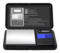 Medtagbar digitalvåg 500g/0,1g Svart