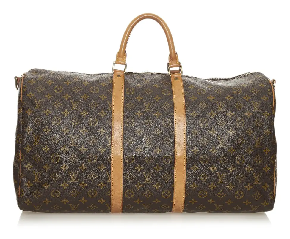 Pre-owned Louis Vuitton Monogram Keepall 55 Brown