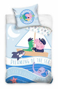 Babysängset, Peppa Pig barnsängkläder (små) 100 × 135 cm, 40 × 60 cm