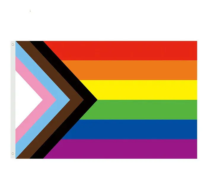 Progress Pride Regnbågsflagga 150x90 cm
