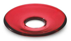 Ljusmanschett flat Röd, Ø8,5 cm - Holmegaard