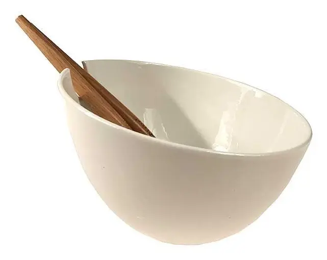 Salladsskål med bestick