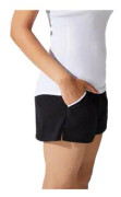 ASICS Court Shorts Black w Pockets Women