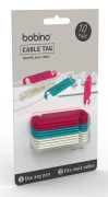 Bobino Cable Tag - 10pcs Pack Warm Colors (assorted)