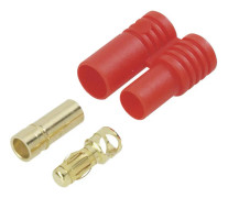 Modelcraft 71231+71234 Batteristik, Batteribøsning 3,5 mm forgyldt 1 Paar