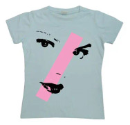 MakeUp FuckUp 1 Girly T-shirt Skyblue Small