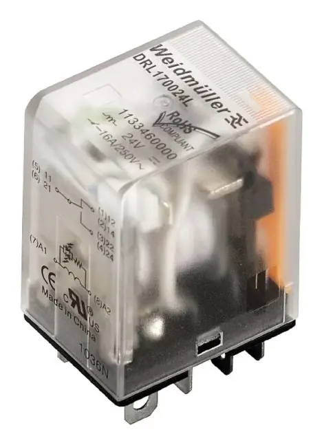Weidmüller DRL273730L Stikrelæ 230 V/AC 10 A 2 x omskifter 20 stk