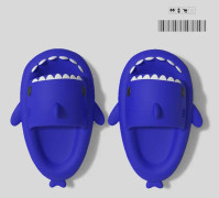 tofflor haj shark tofflor shark slides barntofflor blå