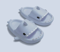 tofflor haj shark tofflor shark slides barntofflor blå