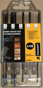 PEUGEOT Kit med 48 blad för 12-18TPI 127 mm rullsåg