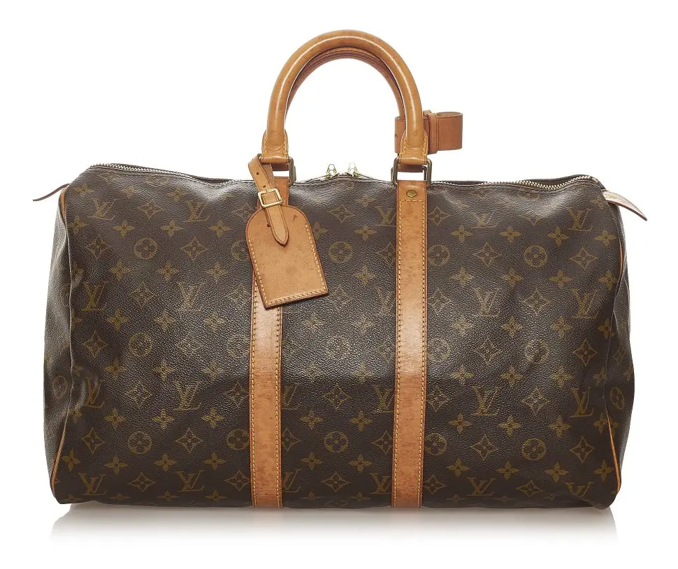 Pre-owned Louis Vuitton Monogram Keepall 45 Brown