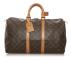 Pre-owned Louis Vuitton Monogram Keepall 45 Brown