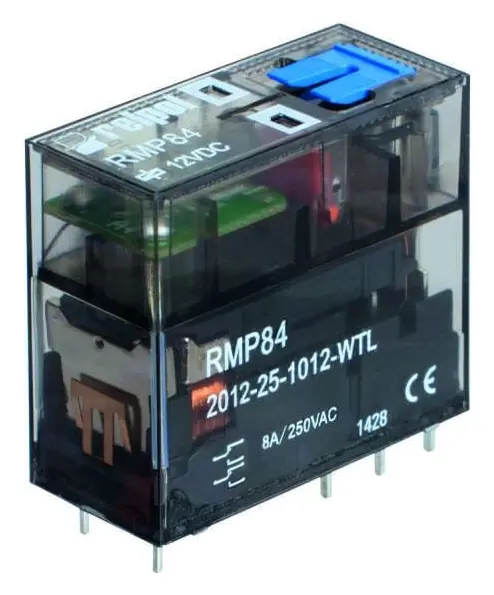 Relpol miniatyr effektrelä 2P 16A 24V DC (2615197)