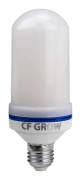 LED Flame lamp, E27, 1200K, 6W, 250-499 lm, 108 dioder, frostad