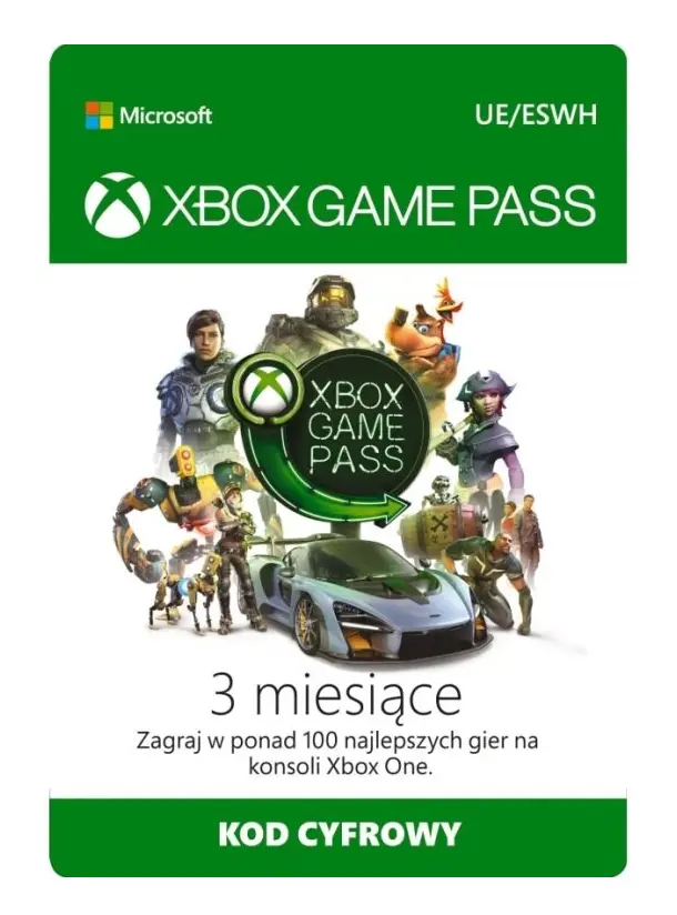 Microsoft Game Pass-prenumeration 3 månader (JPU-00086)