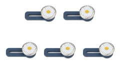 Midjeförlängare till kläder med prästkrage-design 5-pack