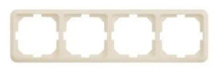 Frame Vilma Sp300 4-Gang Ivory