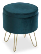 Sittpall Versa Sammet Furu Trä MDF (27,5 x 45 cm)