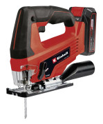 Einhell TC-JS 18 Li, Övre handtag, Svart, Röd, 45°, Laminat, Plast, Stål, Trä, 2700 spm, 7 cm