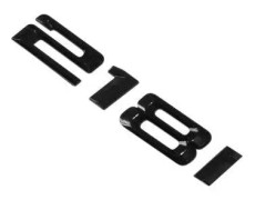 BMW 218i Rear Bak- Lettering For Lid Trunk, Badge, Emblem, 2 Series, Gloss Glans Black Svart