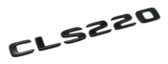 Gloss Glans Black Svart CLS220 Car Letter Number Rear Bak- Boot Badge Emblem For Mercedes Benz