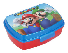 Sandwich Box Super Mario Plastic Red Blue (17 x 5.6 x 13.3 cm)