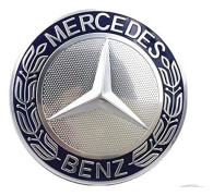 Blue/Silver Mercedes Benz Wheel Center Centrum Cap Hub Badge 75mm 1 PCS For A B C E S G CLASS CLA CLS SLK ML AMG