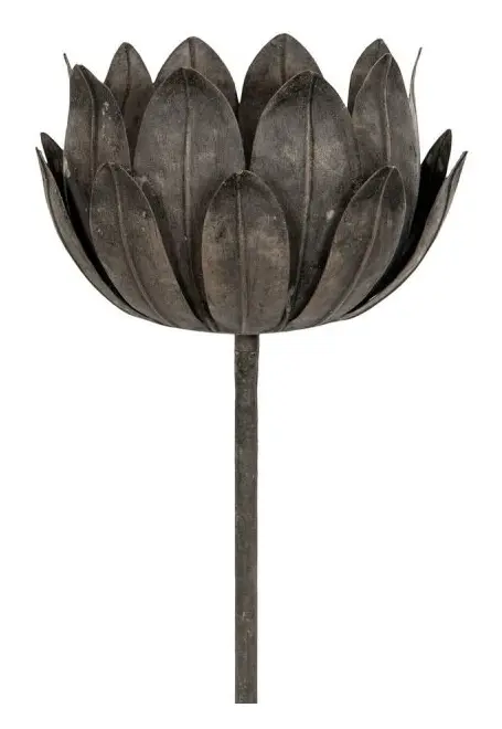 A Lot Decoration - Ljuslykta Marschallhållare Blomma Metall 24x24 95cm 2-pack