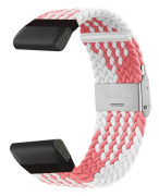 Flätat klockarmband Garmin Fenix 8 (47mm) - Pinkwhite