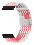Flätat klockarmband Garmin Forerunner 265 - Rosa/Vit