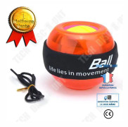 Gyroskop - TD® - Powerball LED - Styrkträningshandtag - Orange färg - Armträning