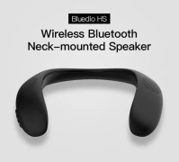 Bluetooth-halshögtalare Trådlös Bluetooth 5.0-högtalare med bas FM-radio SD-kortplats, med spelmikrofon