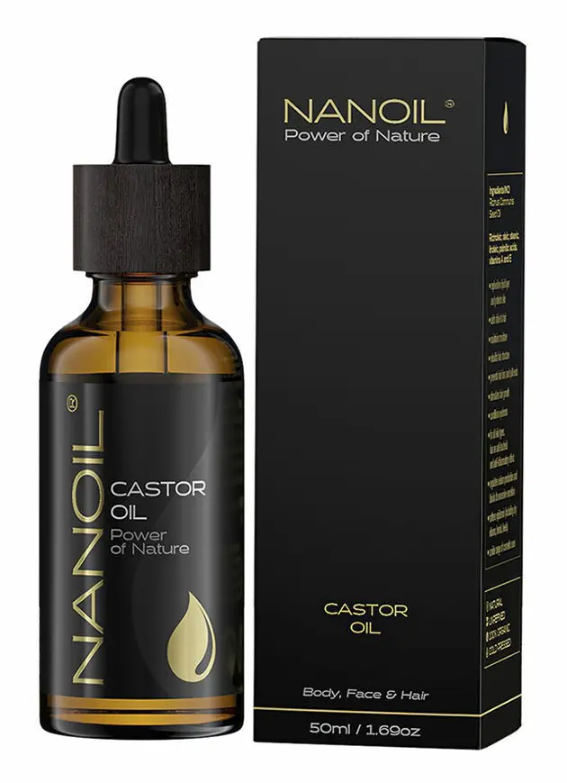 Nanoil Castor Oil - 50ml For Hair And Body Care
