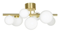 Molekyl Plafond Mässing/Vit
