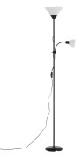 BAGASI Golvlampa Svart/Vit