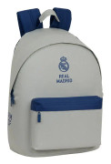 Laptopryggsäck Real Madrid C.F. Stone Grå Marinblå (31 x 41 x 16 cm)