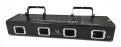 4D RGB Laser - Laser Stroboscope - DJ Laser - Light Show - Discolamp - Party Lighting - Disco - 4 Lasers - Moving - 650 MW
