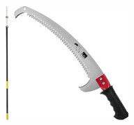 Teleskopisk hög såg boom snö-pearl-utdragbar längd till 5,49 meter häcken trimmer-grenar trimmer-saw verktygsgrenning såg- 6 meter