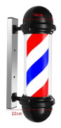 Barbershop pole - Barbers pole - Skylt - Stång - Frisörstång - Frisörlampa - LED-lampa - Klassisk