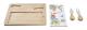 Ostbricka DKD Home Decor Bambu Stengods Multicolour 4 Delar Tropiskt Rektangulär 24,5 x 20 x 1,2 cm
