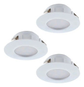 EGLO Pineda, Nedtryckbar spotlight, Glödlampan/-lamporna kan inte bytas ut, LED, 6 W, 3000 K, Vit
