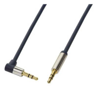 LogiLink 3.5mm - 3.5mm 0.5m, 3,5mm, Hankoppling, 3,5mm, Hankoppling, 0,5 m, Blå