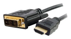 C2G 5m HDMI to DVI Adapter Cable - DVI-D Digital Video Cable - Videokabel - enkel länk - DVI-D (hane) till HDMI (hane) - 5 m - d