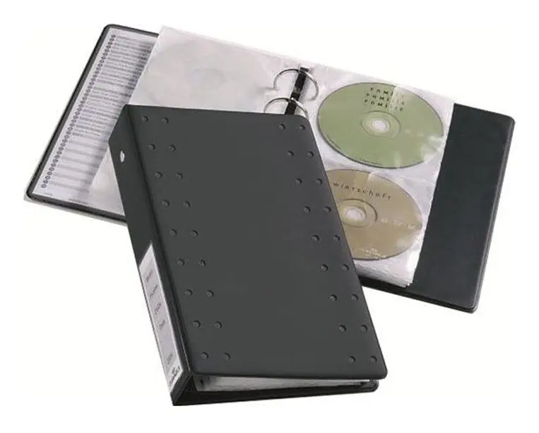 4-ringspärm för cd/dvd förvaring